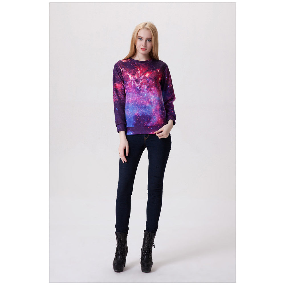 Womens Mens 3D Print Realistic Space Galaxy Animals Hoodie Sweatshirt Top Jumper Sws-0031 - Mega Save Wholesale & Retail