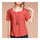 Summer Cotton&Flax Literary T-shirt Women   dark orange   M - Mega Save Wholesale & Retail