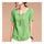 Summer Cotton&Flax Literary T-shirt Women   forest green   M - Mega Save Wholesale & Retail