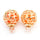  Hot earrings earrings Korean version of the European and American hollow zircon crystal pearl earrings small jewelry stall explosion models  YELLOW 