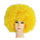 Fashion Afro Cosplay Curly Clown Party 70s Disco Cosplay Wig Cheering Squad Clown   Yellow - Mega Save Wholesale & Retail