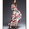 Paillette Temperament Long Skirt Slim Printing Dress   S - Mega Save Wholesale & Retail - 1