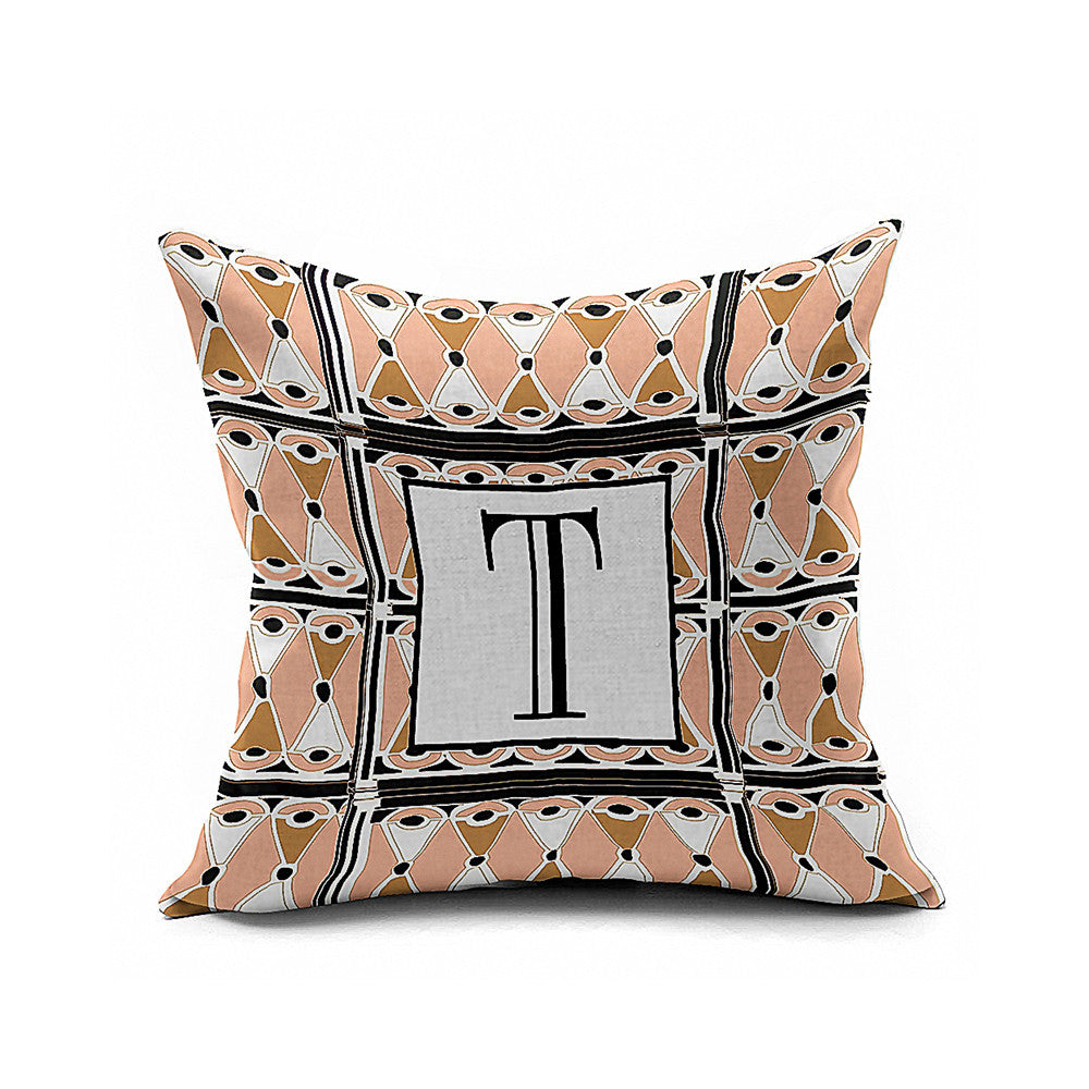 Cotton Flax Pillow Cushion Cover Letter   ZM002 - Mega Save Wholesale & Retail