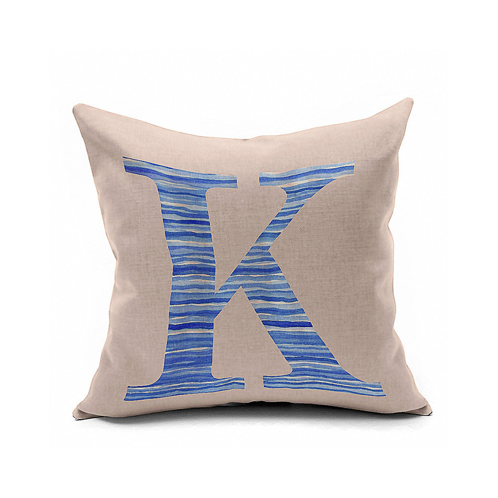 Cotton Flax Pillow Cushion Cover Letter   ZM007 - Mega Save Wholesale & Retail