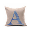 Cotton Flax Pillow Cushion Cover Letter   ZM008 - Mega Save Wholesale & Retail