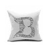 Cotton Flax Pillow Cushion Cover Letter   ZM011 - Mega Save Wholesale & Retail