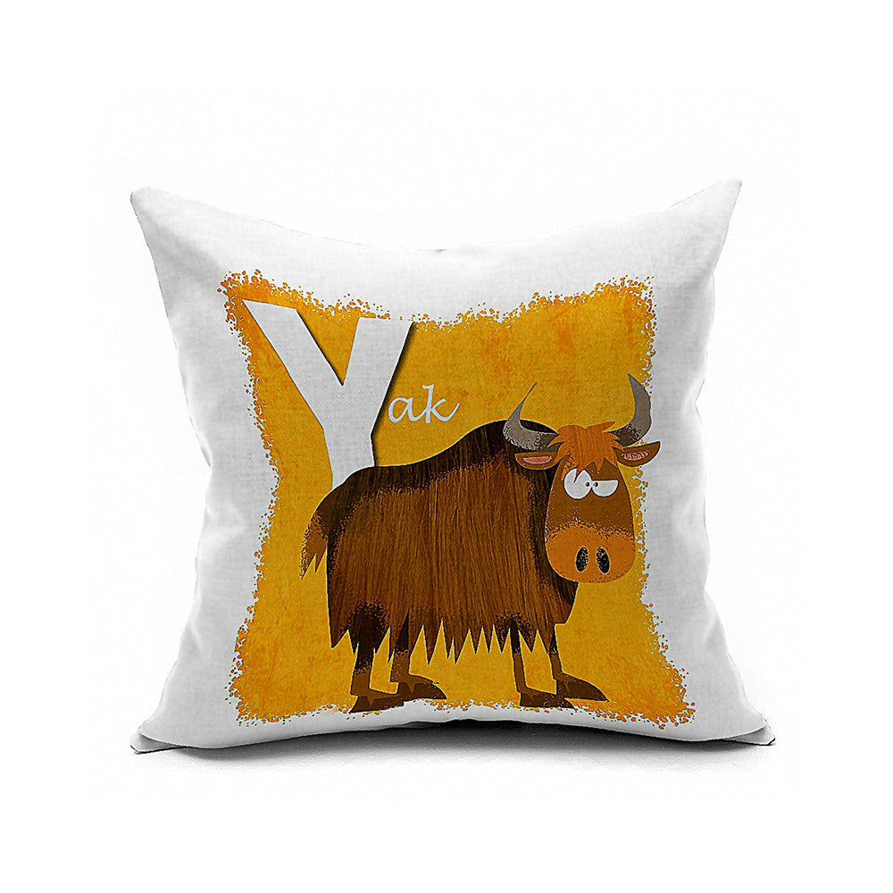 Cotton Flax Pillow Cushion Cover Letter   ZM019 - Mega Save Wholesale & Retail