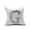 Cotton Flax Pillow Cushion Cover Letter   ZM028 - Mega Save Wholesale & Retail