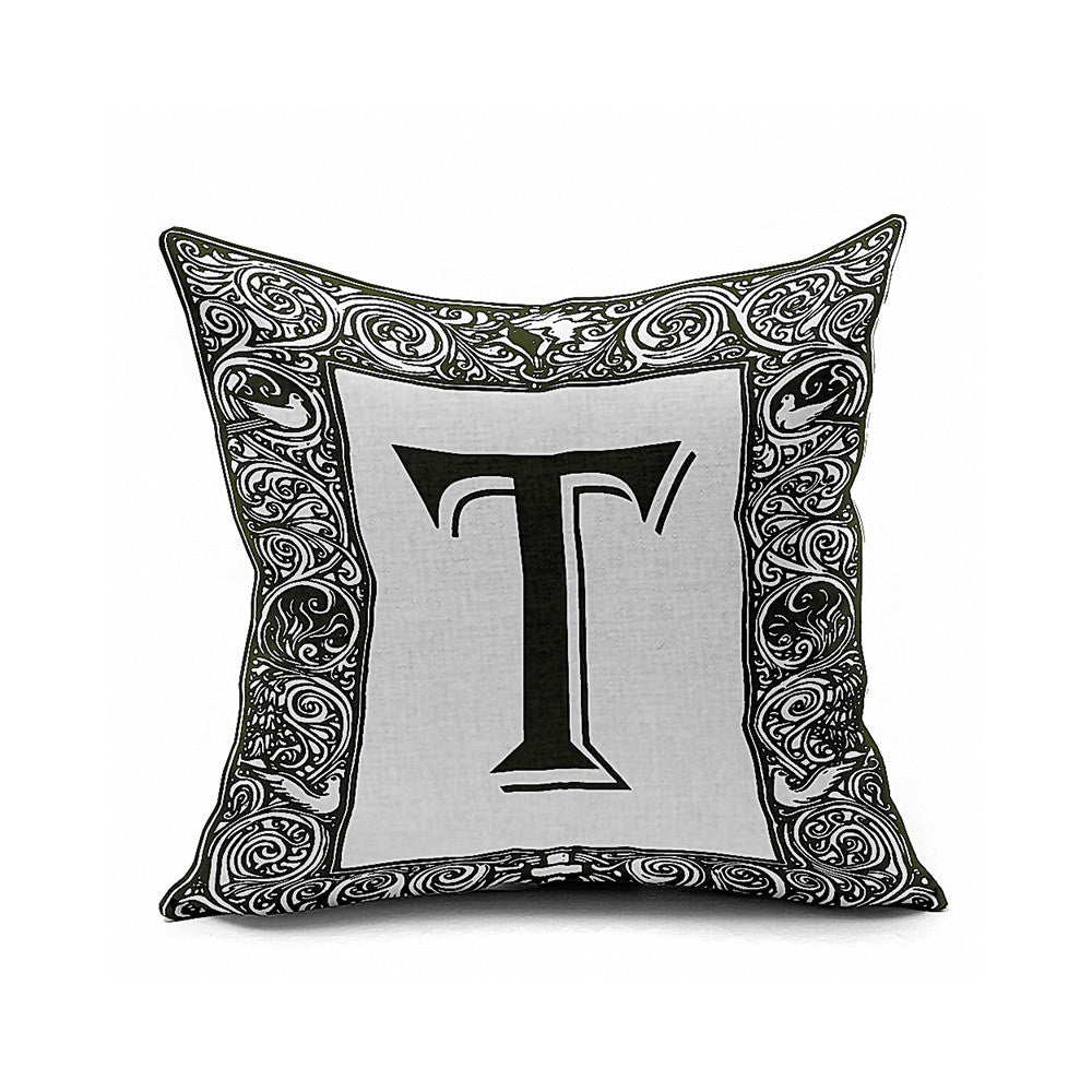 Cotton Flax Pillow Cushion Cover Letter   ZM036 - Mega Save Wholesale & Retail