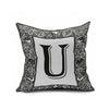 Cotton Flax Pillow Cushion Cover Letter   ZM037 - Mega Save Wholesale & Retail