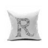 Cotton Flax Pillow Cushion Cover Letter   ZM043 - Mega Save Wholesale & Retail