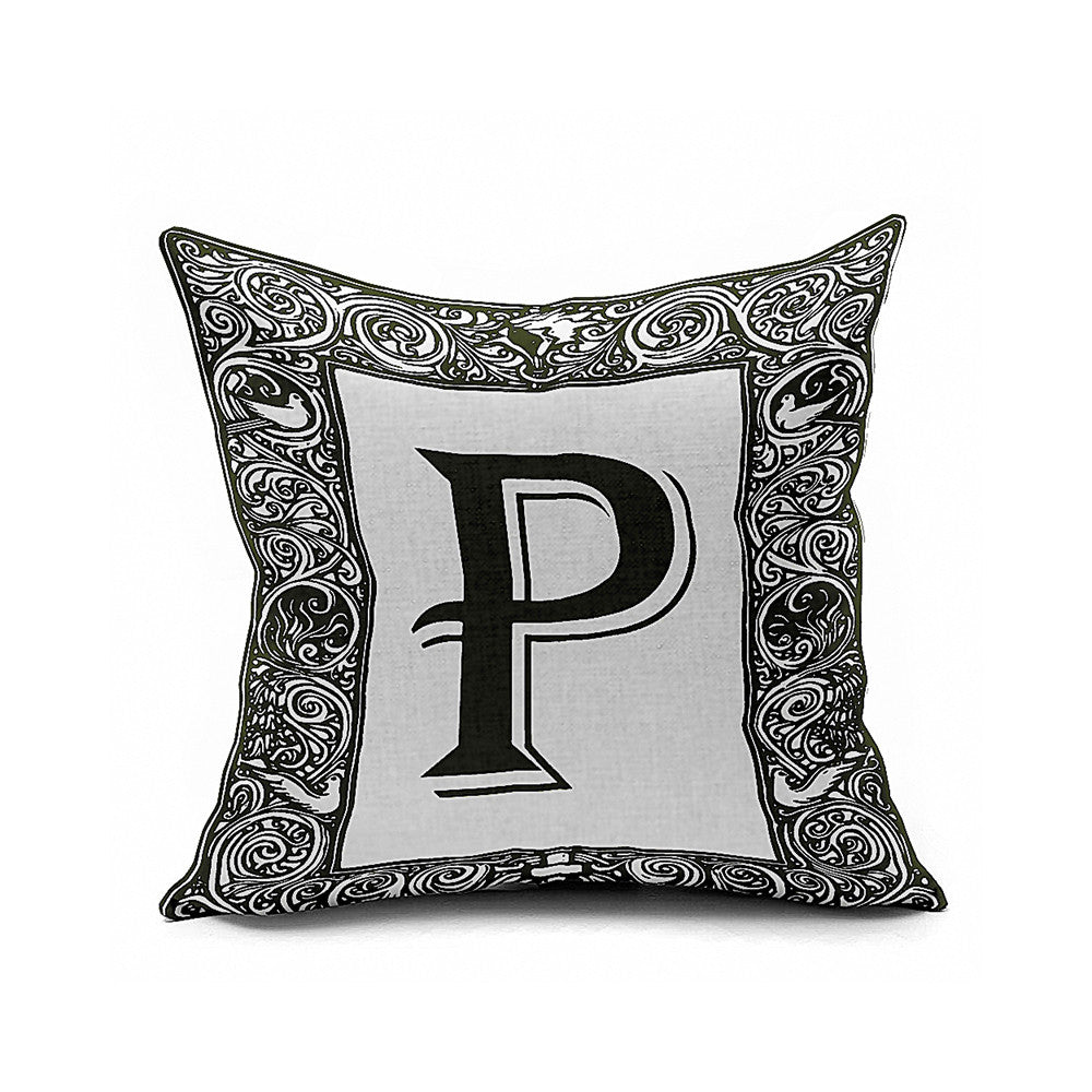 Cotton Flax Pillow Cushion Cover Letter   ZM056 - Mega Save Wholesale & Retail