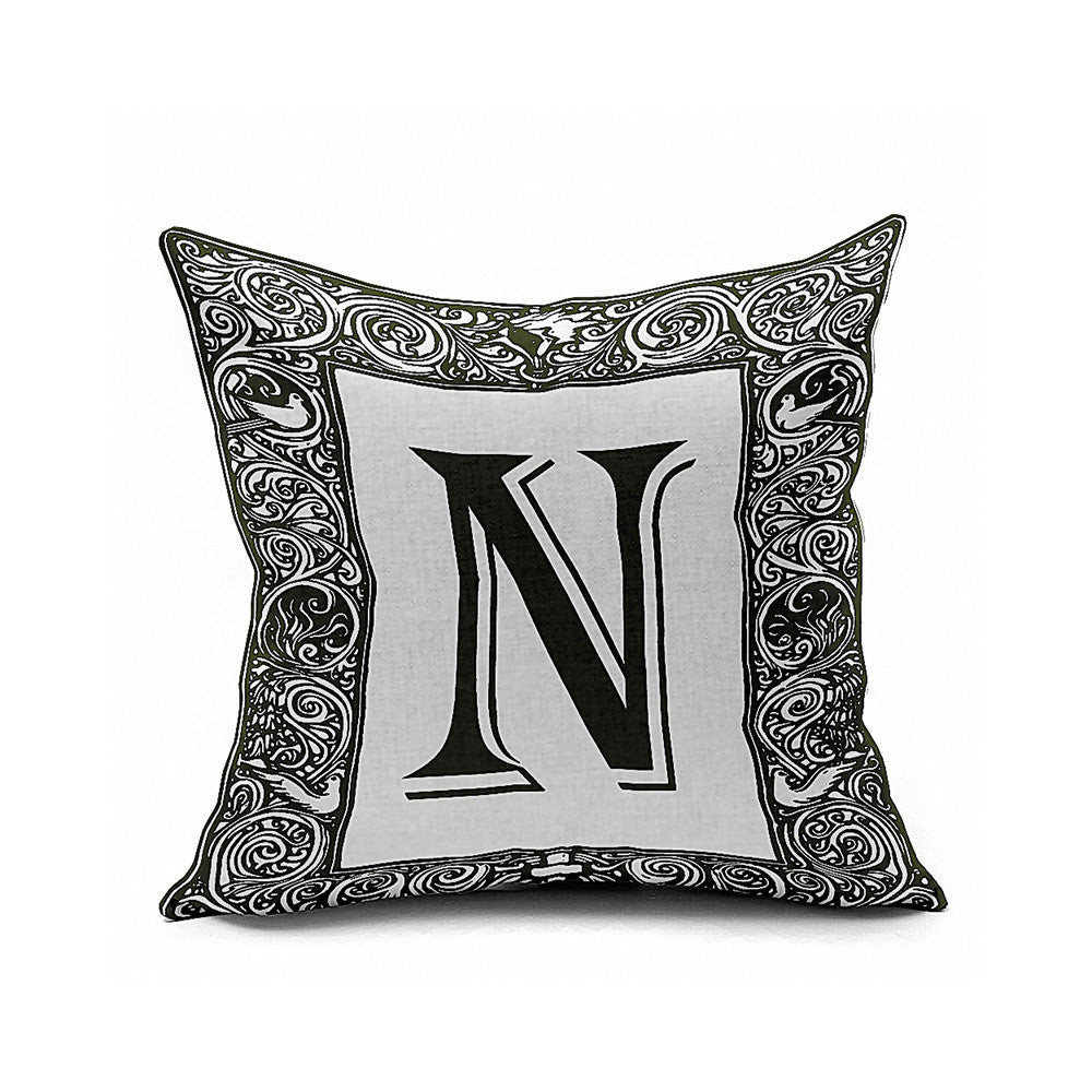 Cotton Flax Pillow Cushion Cover Letter   ZM057 - Mega Save Wholesale & Retail