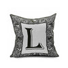 Cotton Flax Pillow Cushion Cover Letter   ZM059 - Mega Save Wholesale & Retail