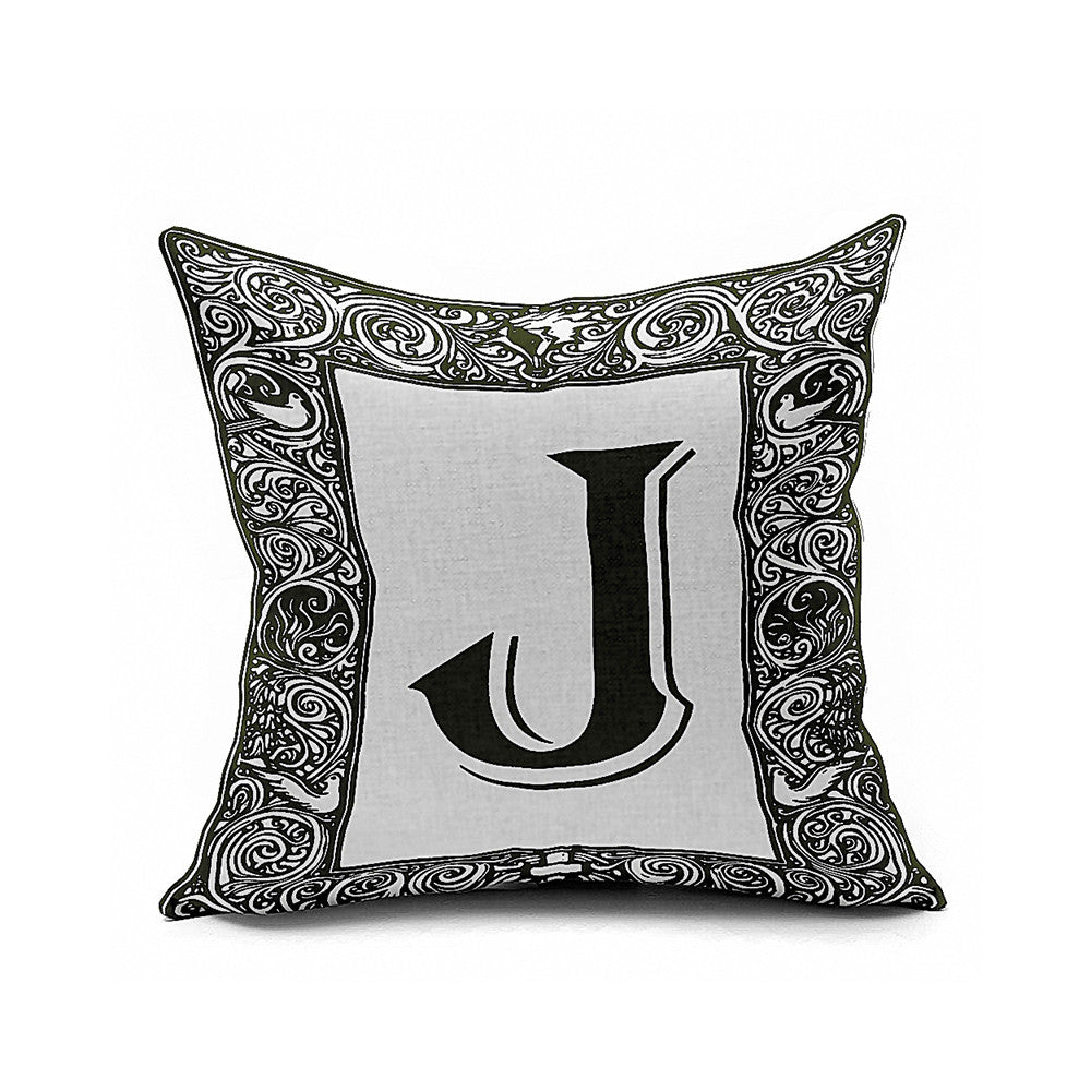 Cotton Flax Pillow Cushion Cover Letter   ZM061 - Mega Save Wholesale & Retail