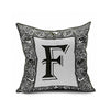 Cotton Flax Pillow Cushion Cover Letter   ZM064 - Mega Save Wholesale & Retail