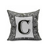 Cotton Flax Pillow Cushion Cover Letter   ZM068 - Mega Save Wholesale & Retail