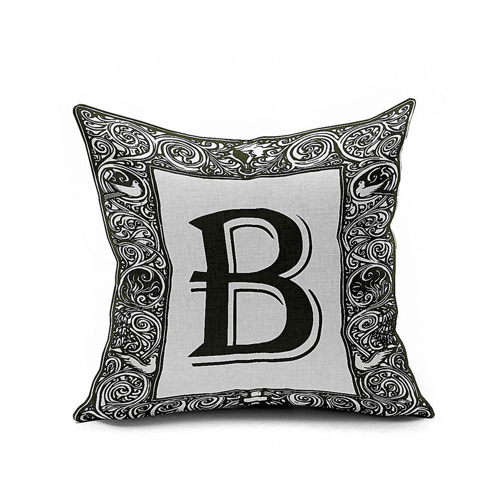 Cotton Flax Pillow Cushion Cover Letter   ZM069 - Mega Save Wholesale & Retail