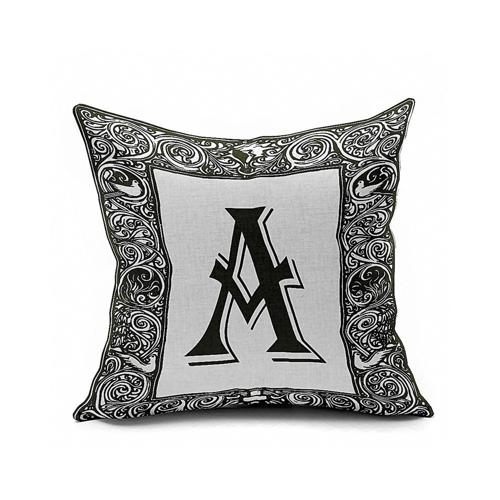 Cotton Flax Pillow Cushion Cover Letter   ZM072 - Mega Save Wholesale & Retail