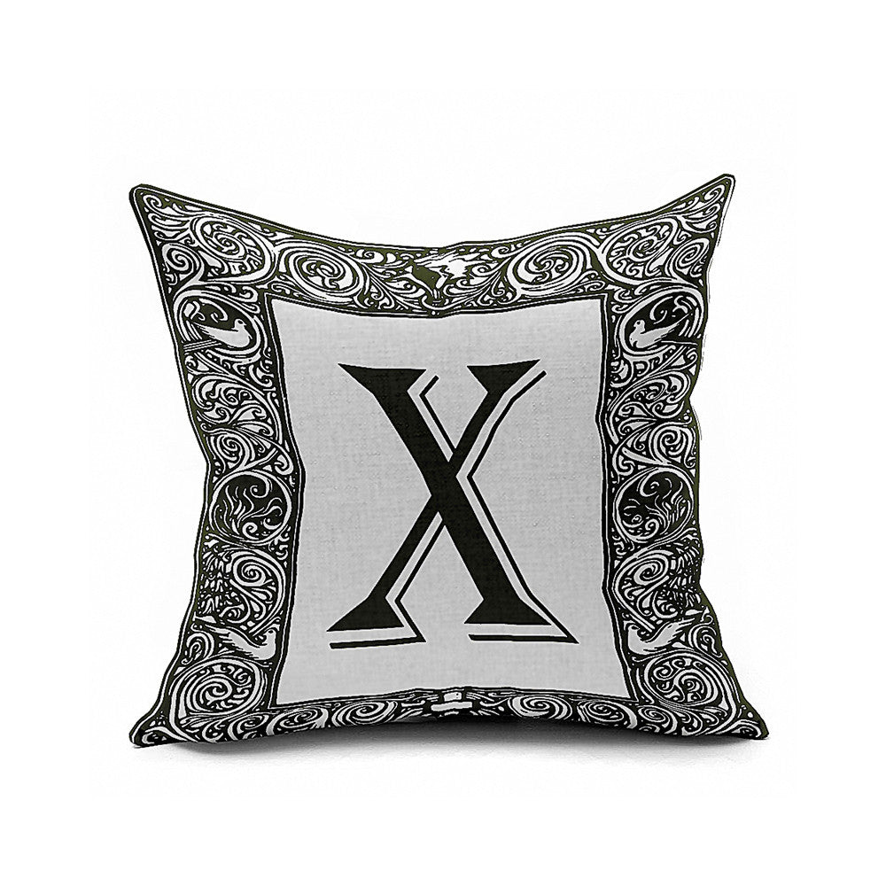 Cotton Flax Pillow Cushion Cover Letter   ZM074 - Mega Save Wholesale & Retail