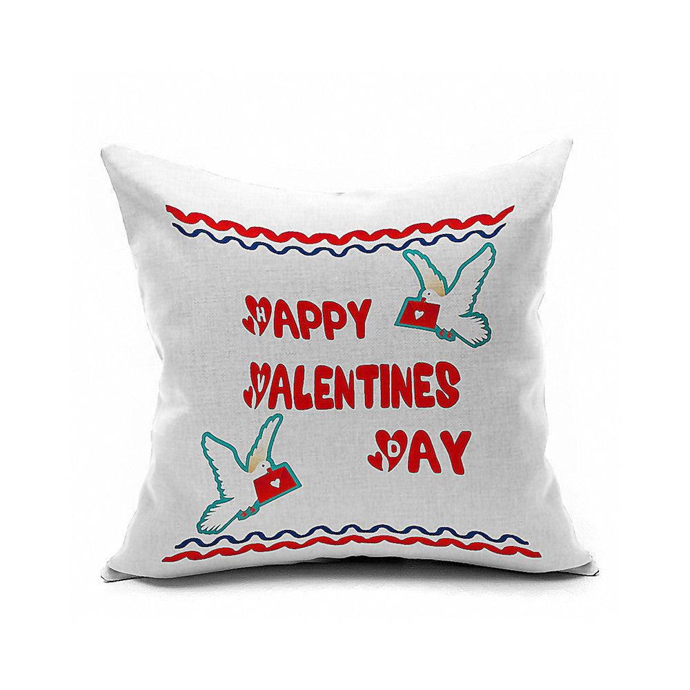 Cotton Flax Pillow Cushion Cover Letter   ZM086 - Mega Save Wholesale & Retail