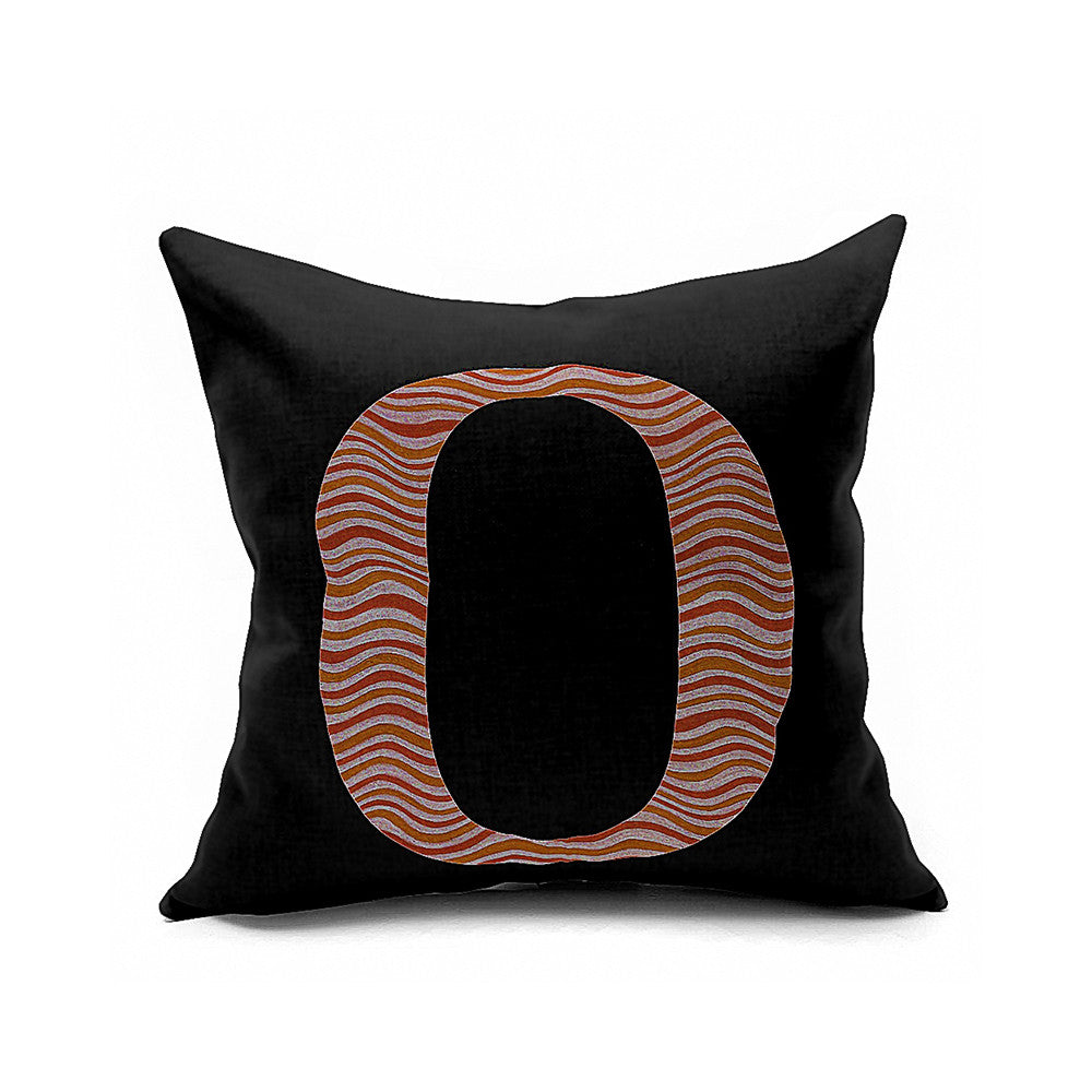 Cotton Flax Pillow Cushion Cover Letter   ZM090 - Mega Save Wholesale & Retail