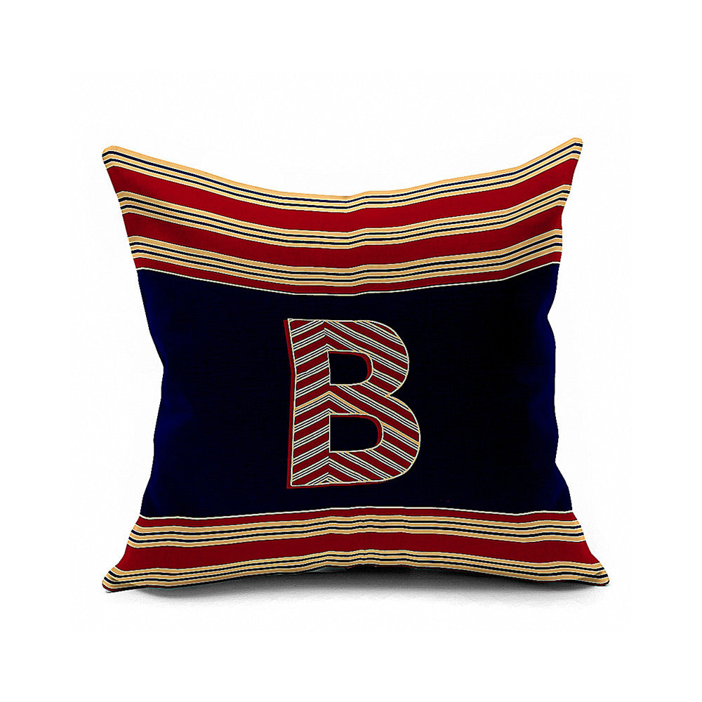 Cotton Flax Pillow Cushion Cover Letter   ZM111 - Mega Save Wholesale & Retail