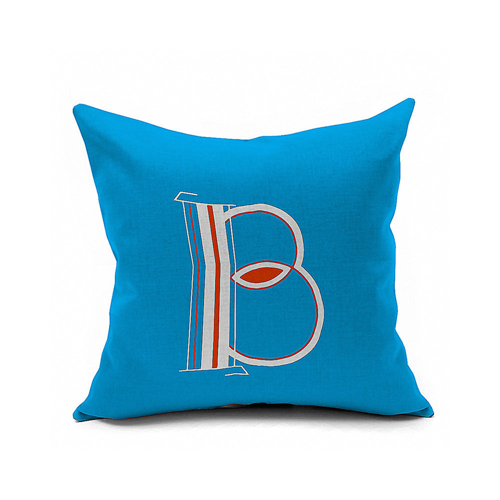 Cotton Flax Pillow Cushion Cover Letter   ZM114 - Mega Save Wholesale & Retail