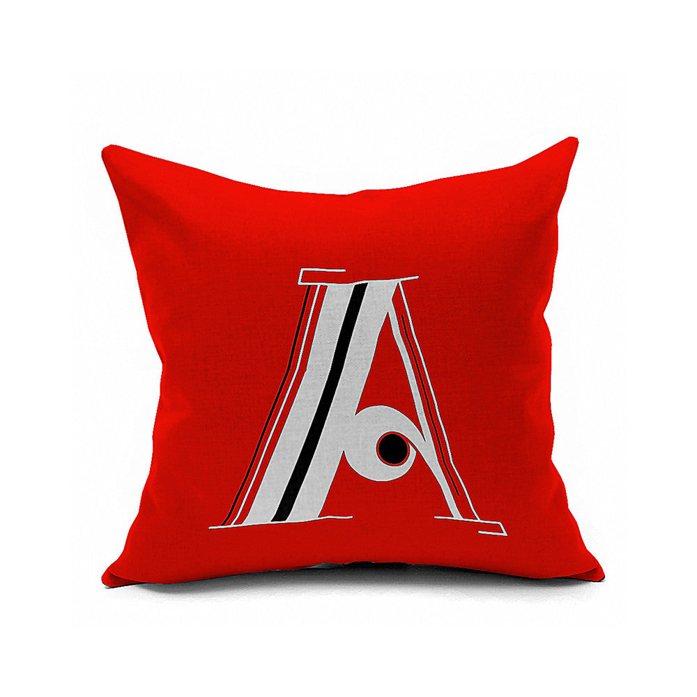 Cotton Flax Pillow Cushion Cover Letter   ZM115 - Mega Save Wholesale & Retail