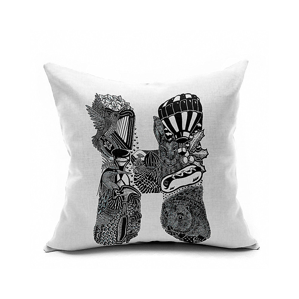 Cotton Flax Pillow Cushion Cover Letter   ZM116 - Mega Save Wholesale & Retail