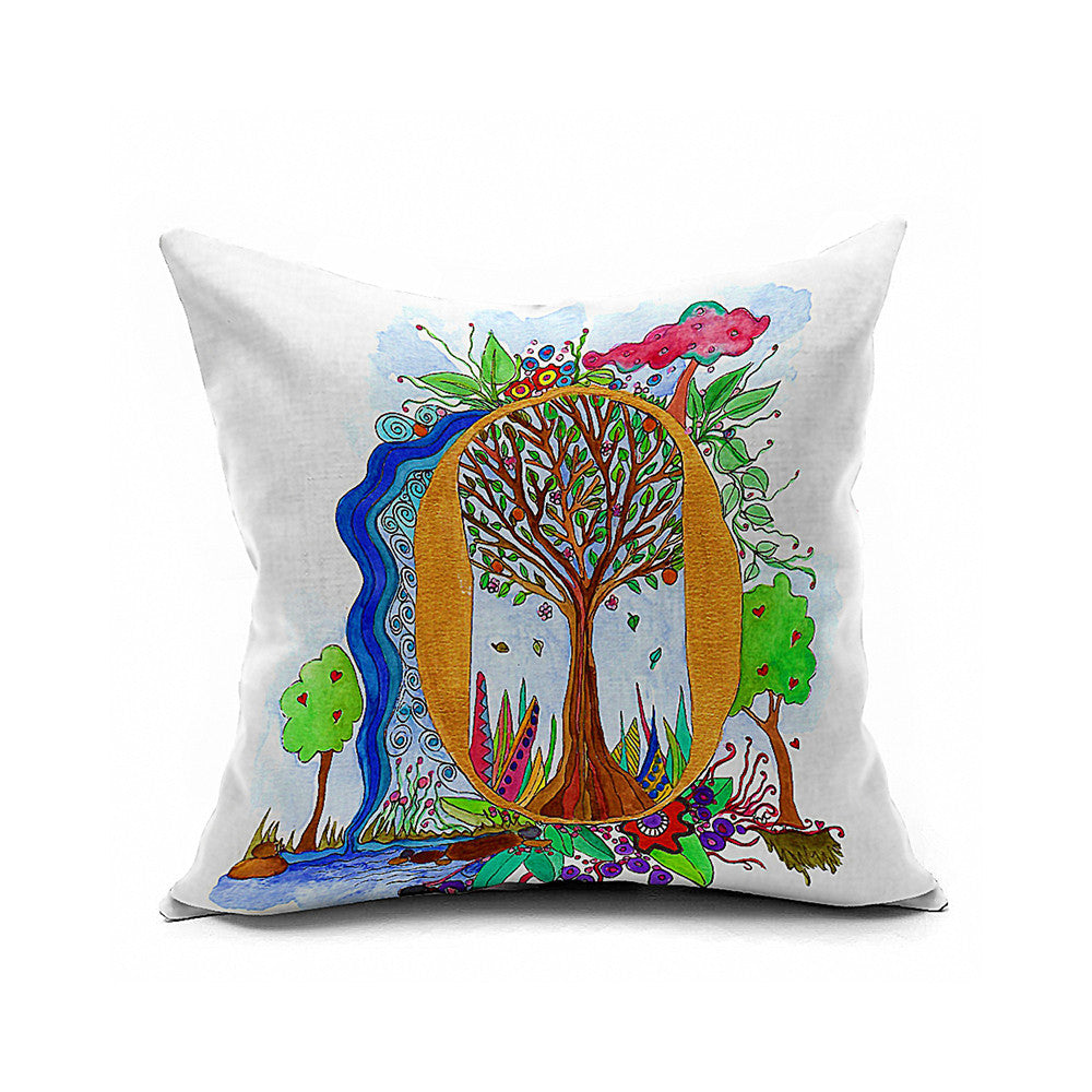 Cotton Flax Pillow Cushion Cover Letter   ZM130 - Mega Save Wholesale & Retail