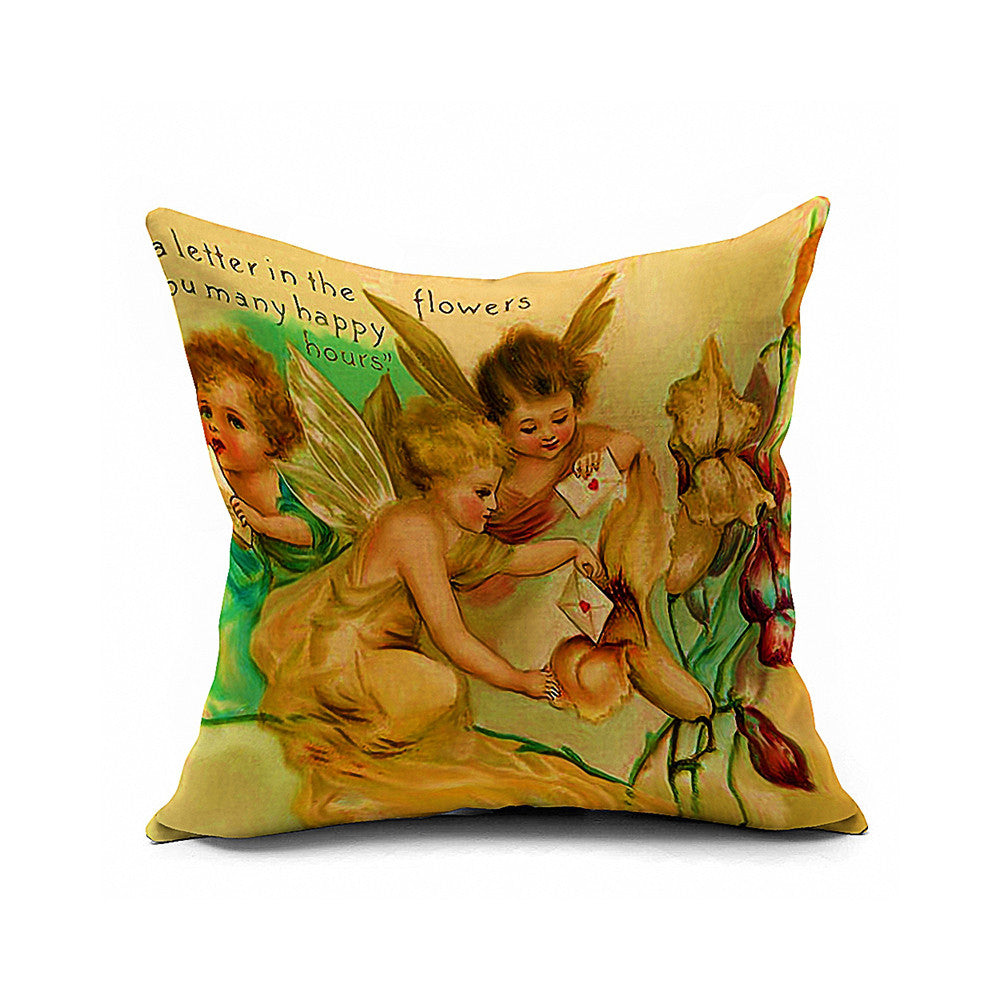 Cotton Flax Pillow Cushion Cover Letter   ZM132 - Mega Save Wholesale & Retail