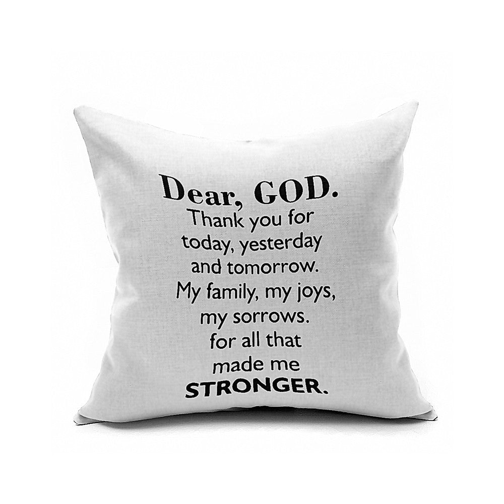 Cotton Flax Pillow Cushion Cover Letter   ZM134 - Mega Save Wholesale & Retail