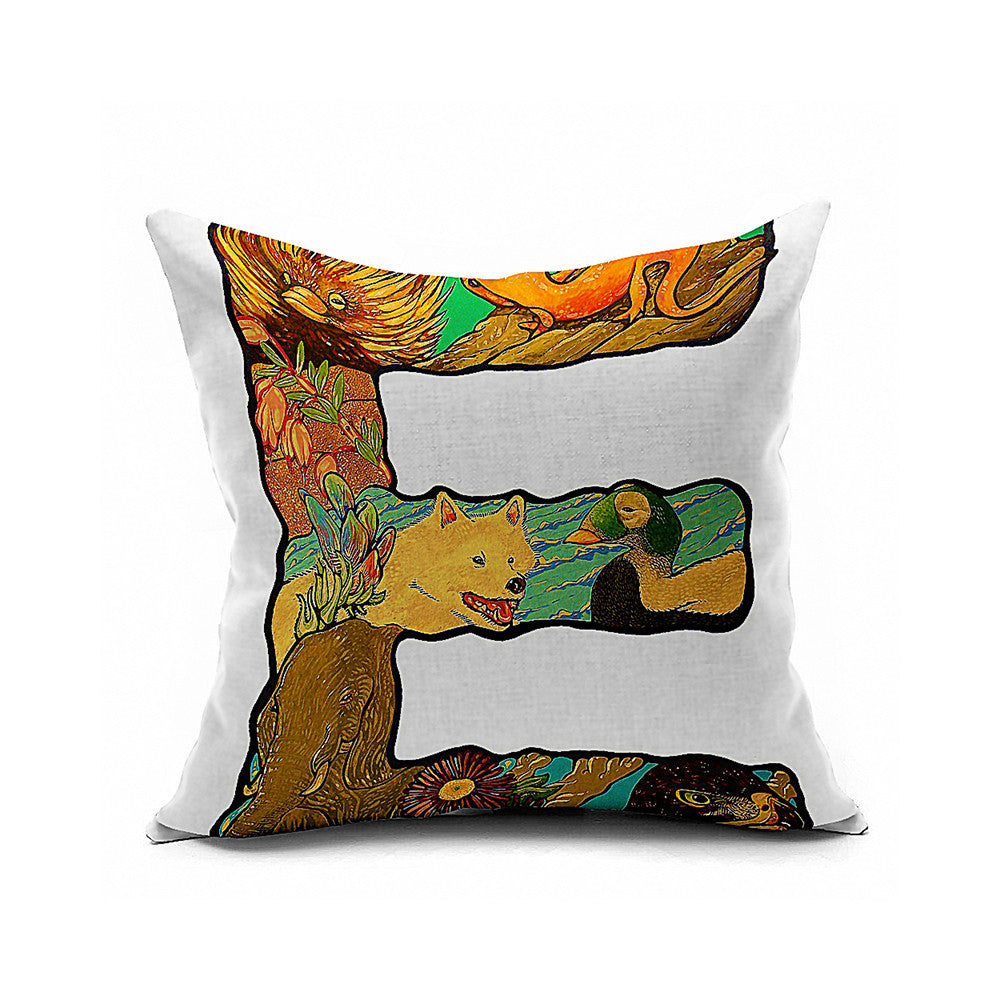 Cotton Flax Pillow Cushion Cover Letter   ZM137 - Mega Save Wholesale & Retail