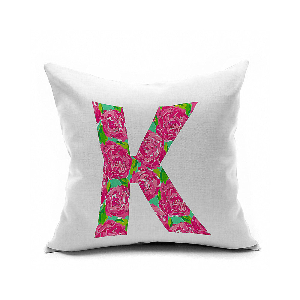 Cotton Flax Pillow Cushion Cover Letter   ZM161 - Mega Save Wholesale & Retail