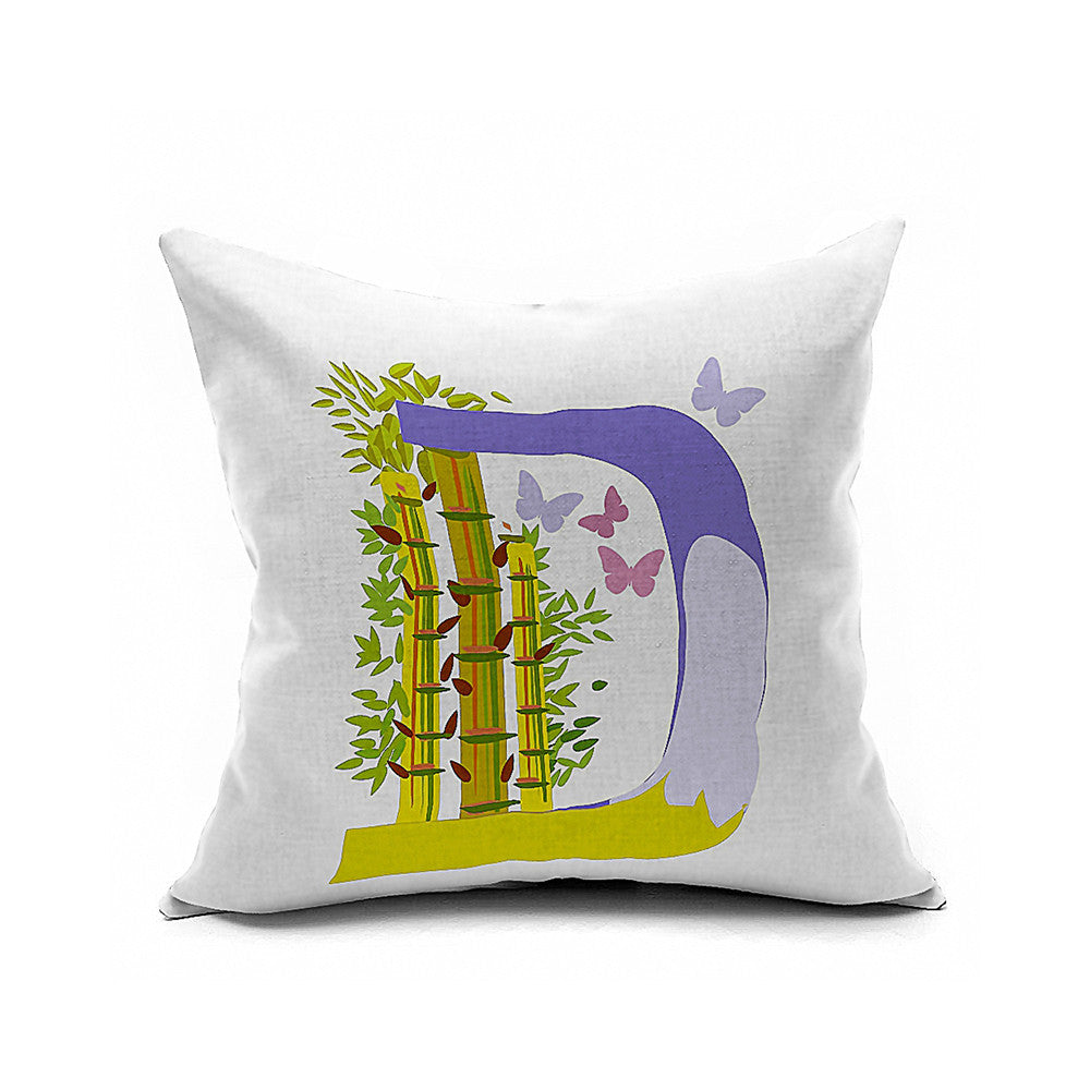 Cotton Flax Pillow Cushion Cover Letter   ZM168 - Mega Save Wholesale & Retail