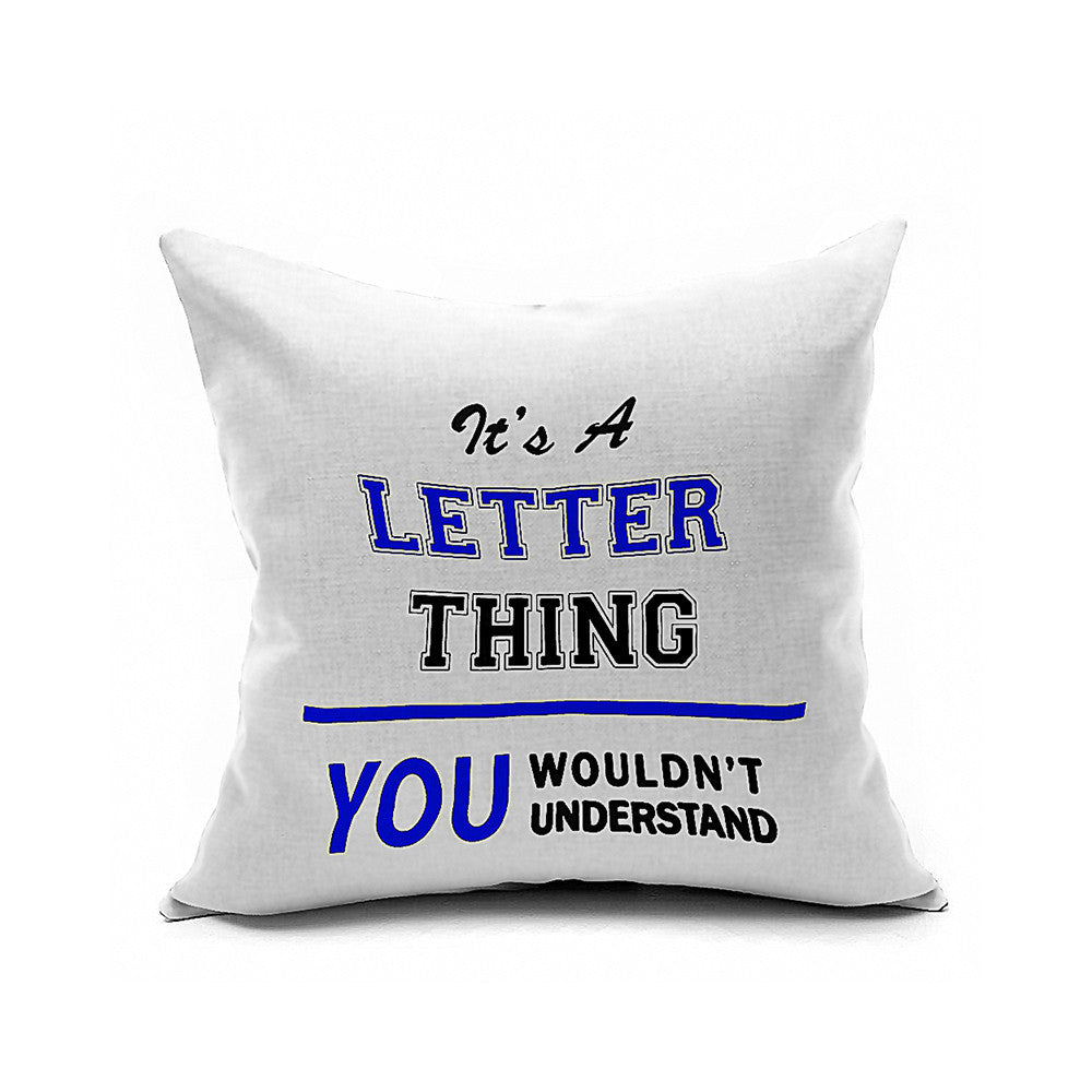 Cotton Flax Pillow Cushion Cover Letter   ZM189 - Mega Save Wholesale & Retail