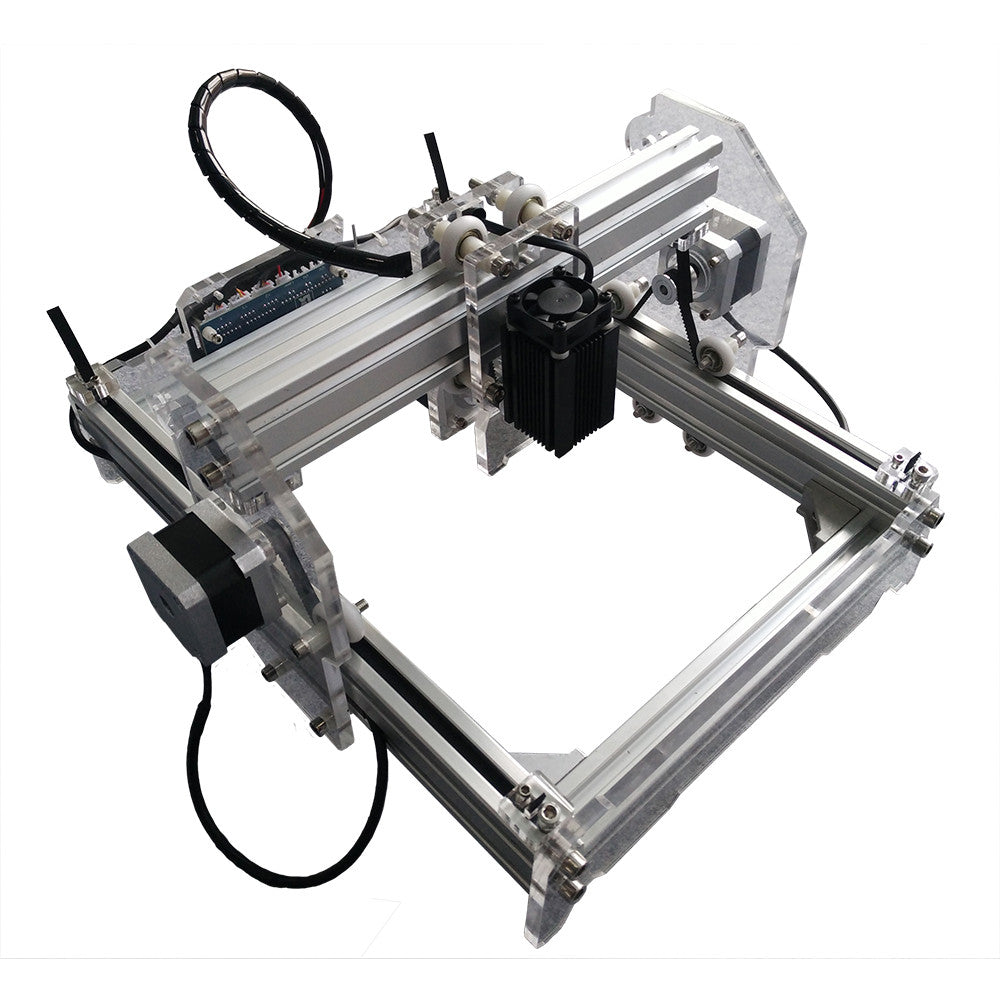 300 mW Desktop DIY Laser Engraver Engraving Machine CNC Printer aluminium alloy and acrylic Material Size A5 - Mega Save Wholesale & Retail - 1