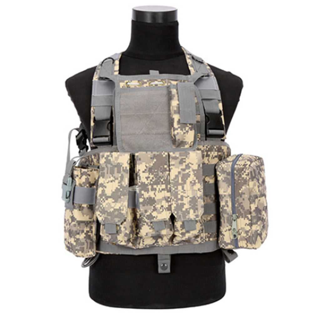 Tactical Vest CS Airsoft Hunting Special Combat Holster Pouch   ACU amouflage