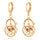18K Gold Glavanized Zircon Earrings    yellow - Mega Save Wholesale & Retail - 1