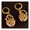 18K Gold Glavanized Zircon Earrings    yellow - Mega Save Wholesale & Retail - 2