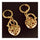 18K Gold Glavanized Zircon Earrings    yellow - Mega Save Wholesale & Retail - 2