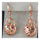 18K Gold Glavanized Zircon Earrings   rose golden - Mega Save Wholesale & Retail - 3