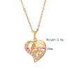 Love Heart Pendant OL AAA Zircon Necklace 18K Gold Galvanized - Mega Save Wholesale & Retail - 4