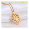 Love Heart Pendant OL AAA Zircon Necklace 18K Gold Galvanized - Mega Save Wholesale & Retail - 1