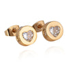 18K Gold Galvanization Austrian Zircon Ear Studs - Mega Save Wholesale & Retail - 1