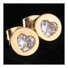 18K Gold Galvanization Austrian Zircon Ear Studs - Mega Save Wholesale & Retail - 3