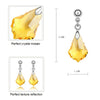 Imported Austrian Crystal Earrings - Baroque leaf export to Europe and America jewelry factory strength    GOLDEN - Mega Save Wholesale & Retail - 2