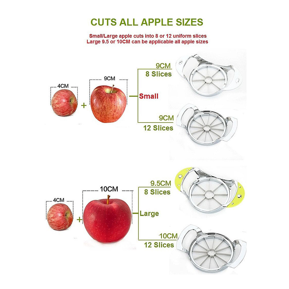 Artifact cut fruit apple slicer Cesi melon fruit knife stainless steel split corer large multifunctional cut     APPLE TWELFTH SMALL - Mega Save Wholesale & Retail - 2