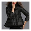 Short Super Light A-line Cloak Down Coat   black   S - Mega Save Wholesale & Retail - 1